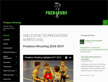 Tablet Screenshot of predatorswrestlingmd.com